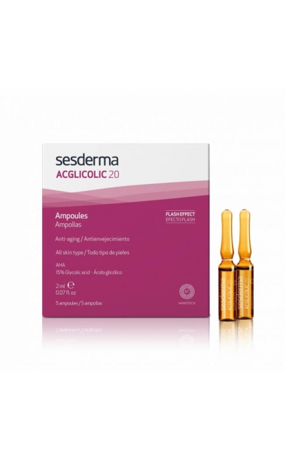 SESDERMA ACGLICOLIC 20 AMPULĖS, 5x2 ml