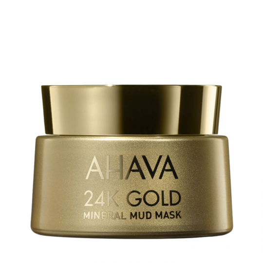 AHAVA MINERAL MUD 24K AUKSO MINERALINĖ PURVO KAUKĖ, 50 ml 