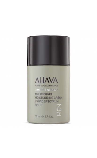 AHAVA TIME TO ENERGIZE AGE CONTROL MEN DRĖKINAMASIS VEIDO KREMAS VYRAMS SPF15, 50 ML