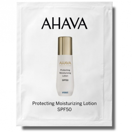 AHAVA APSAUGINIS DRĖKINANTIS VEIDO LOSJONAS SPF50, 3 ML