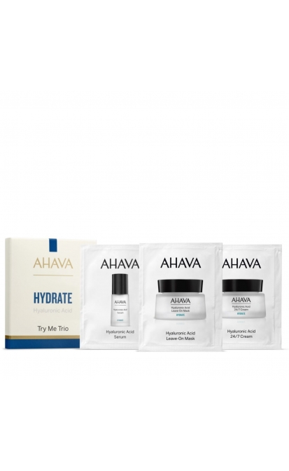 AHAVA HYDRATE TRY ME TRIO MĖGINĖLIŲ RINKINYS