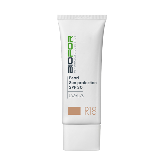 BIOFOR PEARL SUN PROTECTION APSAUGINIS VEIDO KREMAS SU SPALVA SPF30, 30 ML