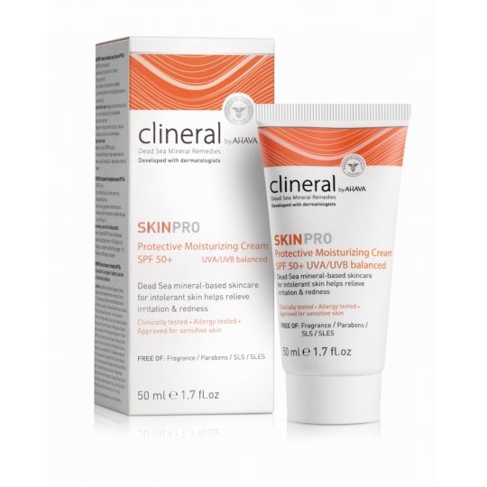 AHAVA CLINERAL SKINPRO APSAUGINIS DRĖKINAMASIS KREMAS SPF 50, 50 ML