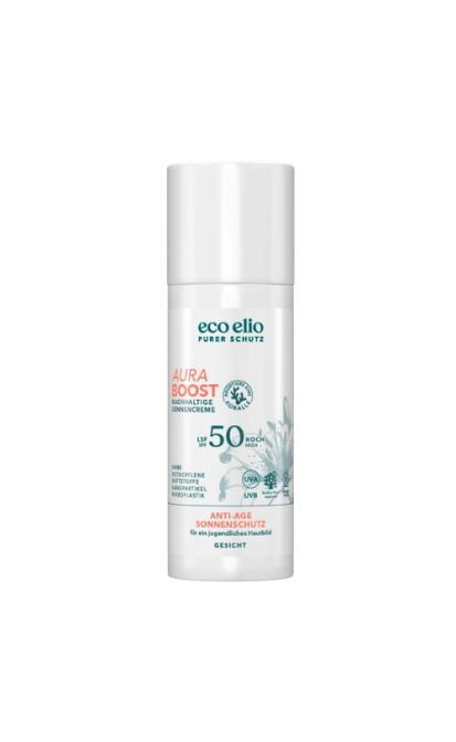 ECO ELIO AURA BOOST ANTI-AGE KREMAS NUO SAULĖS SPF 50, 50 ML