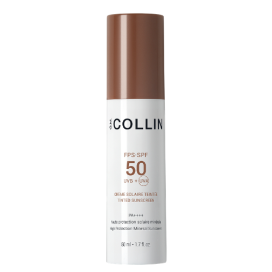 G.M. COLLIN SPF 50 TINTED SUNSCREEN APSAUGINIS KREMAS SU ATSPALVIU, 50 ML. 