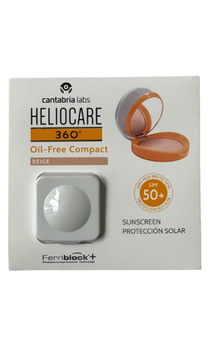 HELIOCARE 360 OIL-FREE APSAUGINĖ KOMPAKTINĖ PUDRA SPF50, 1.2 g. (Beige) 