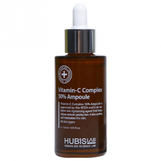 HUBISLAB AMPULĖ SU 50% VITAMINO C KOMPLEKSU, 120 ML