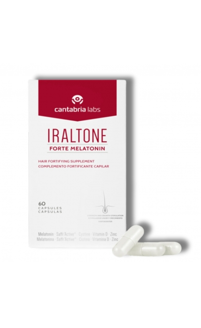 IRALTONE FORTE MELATONIN MAISTO PAPILDAI PLAUKAMS, 60 kapsulių