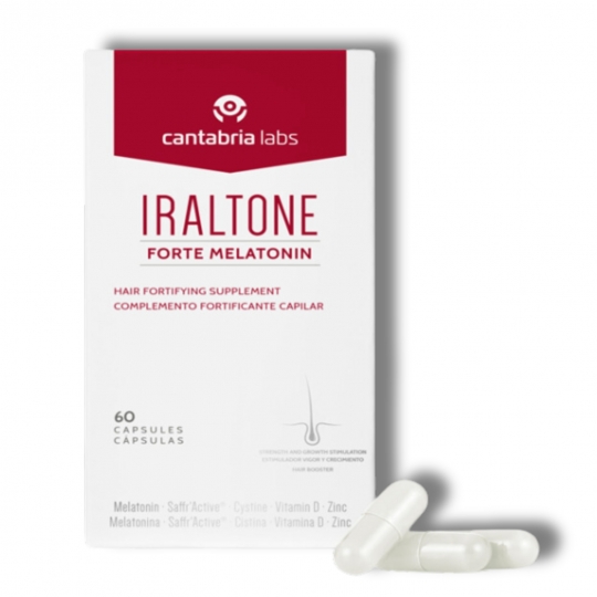 IRALTONE FORTE MELATONIN MAISTO PAPILDAI PLAUKAMS, 60 kapsulių