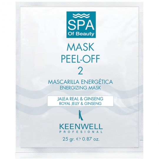 KEENWELL MASK N.2 ENERGIZUOJANTI BIČIŲ PIENELIO IR ŽENŠENIO ALGINATINĖ KAUKĖ, 25 g