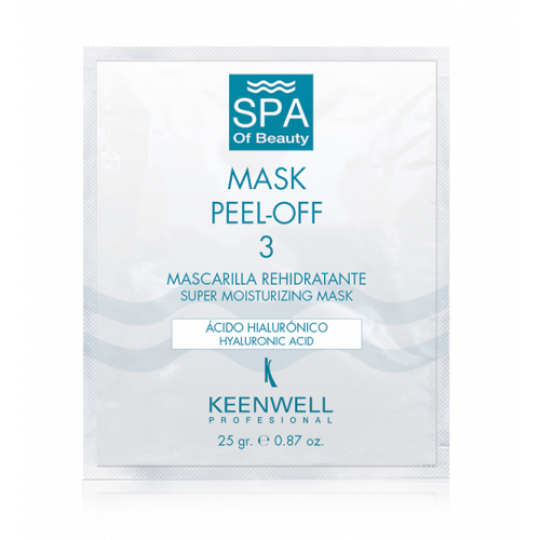 KEENWELL MASK N.3 INTENSYVIAI DRĖKINANTI ALGINATINĖ KAUKĖ SU HIALURONO RŪGŠTIMI,12x 25 g 