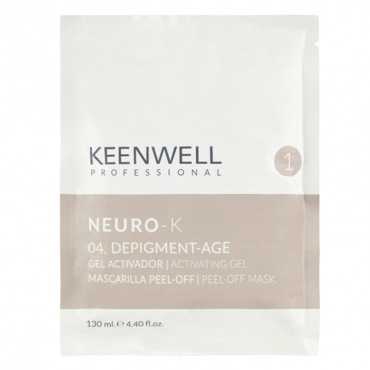 KEENWELL NEURO-K DEPIGMENT-AGE VEIDO KAUKĖS PEEL-OFF SISTEMA, 130ml/15gr