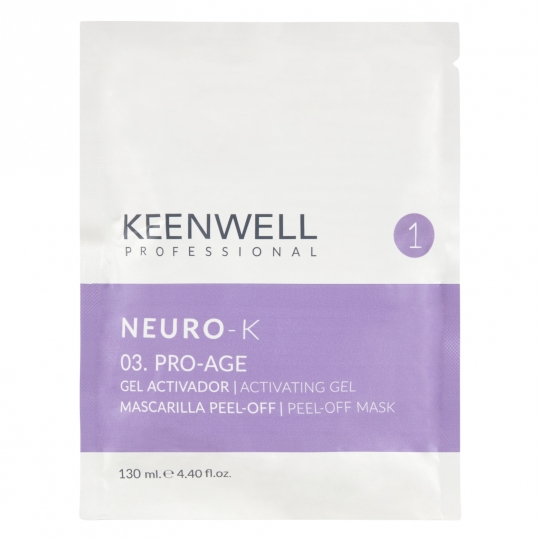 KEENWELL NEURO-K PRO-AGE VEIDO KAUKĖS PEEL-OFF SISTEMA, 130ml/15gr