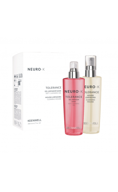 KEENWELL NEURO-K RINKINYS JAUTRIOS ODOS PRIEŽIŪRAI (ŠVELNUS VALOMASIS GELIS 200 ML + VALOMOSIOS PUTOS 200 ML) 