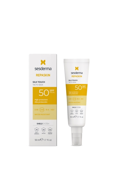 REPASKIN SILK TOUCH APSAUGINĖ PRIEMONĖ VEIDUI SPF50, 50 ML