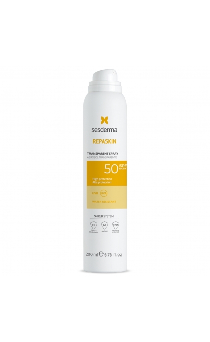 SESDERMA REPASKIN APSAUGINIS PURŠKIKLIS NUO SAULĖS KŪNUI SU SPF 50, 200 ML