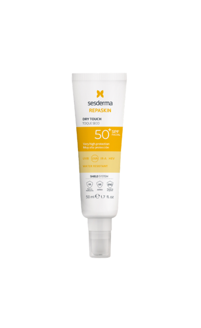 SESDERMA REPASKIN DRY TOUCH APSAUGINĖ PRIEMONĖ VEIDUI SPF50+, 50ml