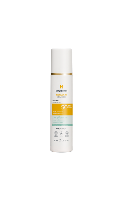 SESDERMA REPASKIN URBAN 365 APSAUGINĖ PRIEMONĖ SU SPF50 RIEBIAI ODAI, 50 ML