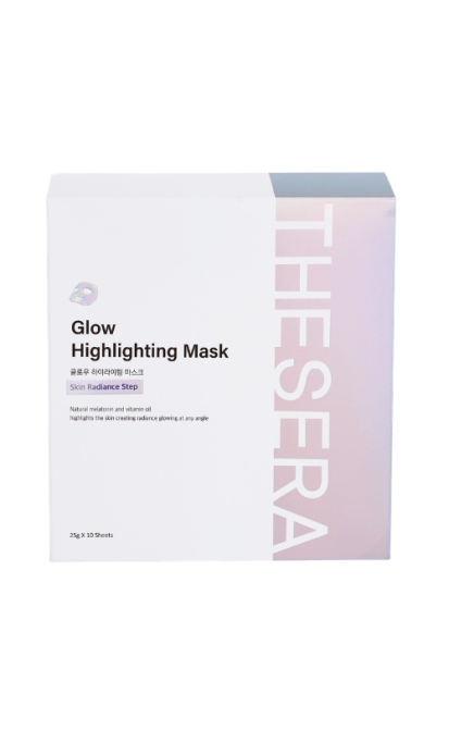 THESERA GLOW ŠVYTĖJIMO SUTEIKIANTI VEIDO KAUKĖ, 10x25 G
