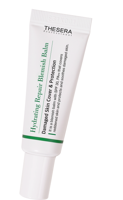 THESERA HYDRATING REPAIR BLEMISH BALM VEIDO KREMAS SU SPALVA SPF 30, 10 ML (2 ATSPALVIS)